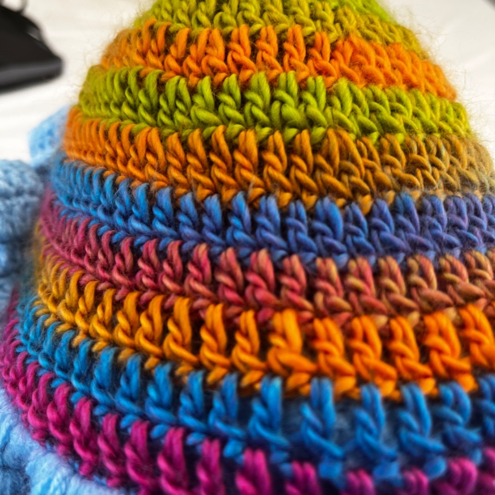 Handcrafted Crochet Ruffle Hat - Picture 3 of 3